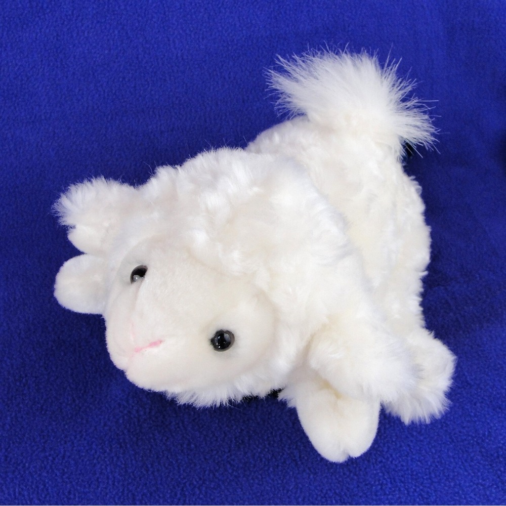Dan Dee Lamb Hand Puppet White Rare Soft Plush Toy Sheep Quality Excellent